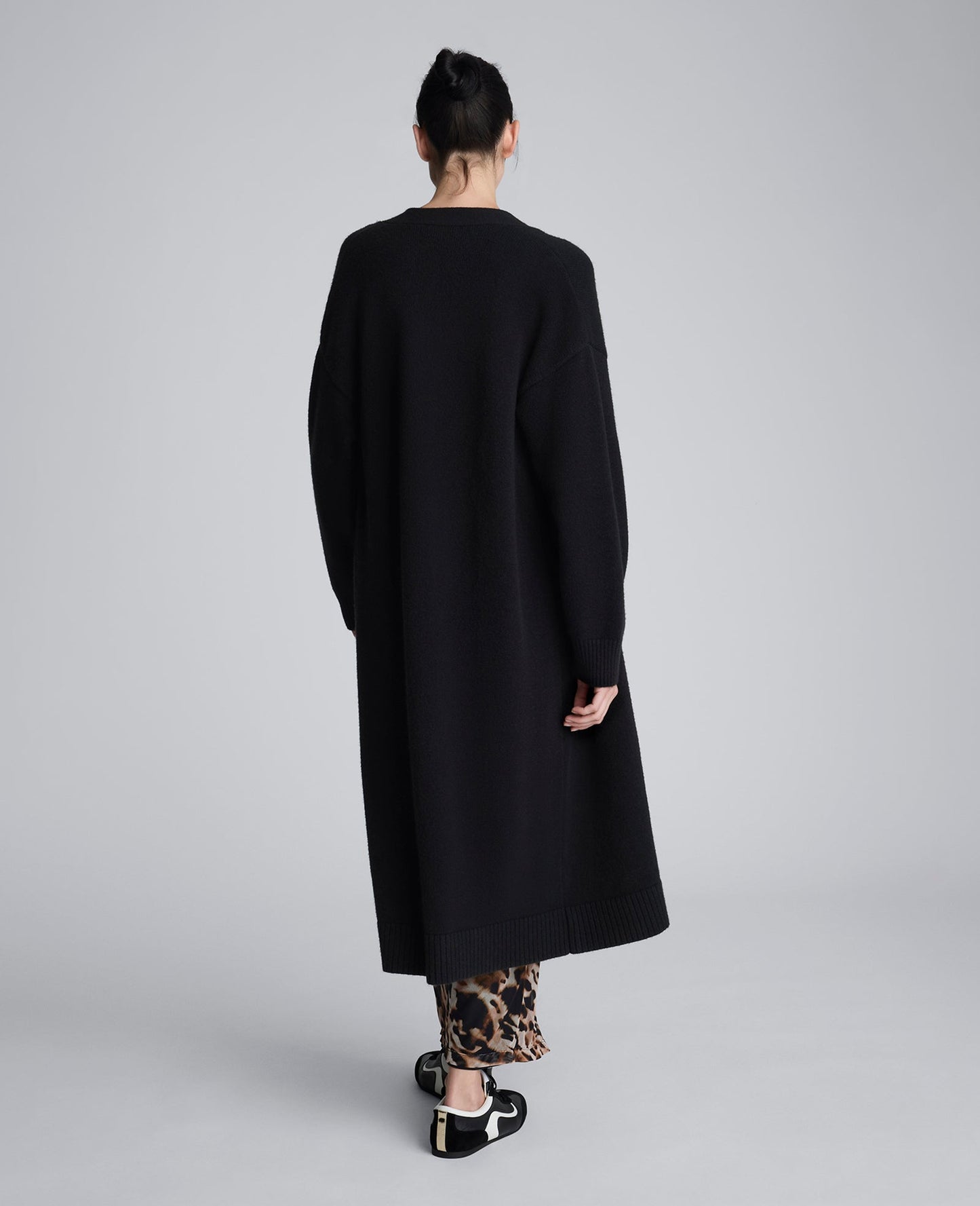 Long Button Front Cardigan Duster