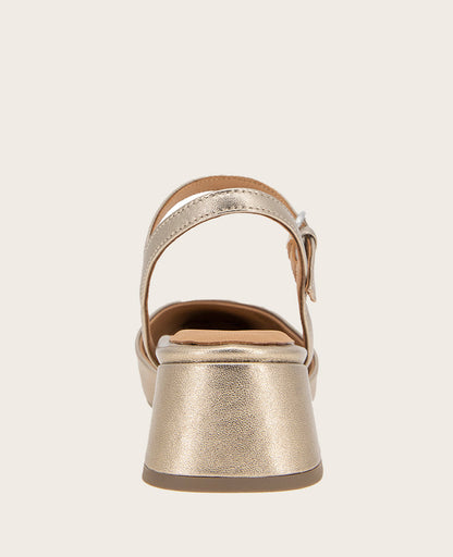 GENTLE SOULS - Lucinda Metallic Closed Toe Strap Sandal