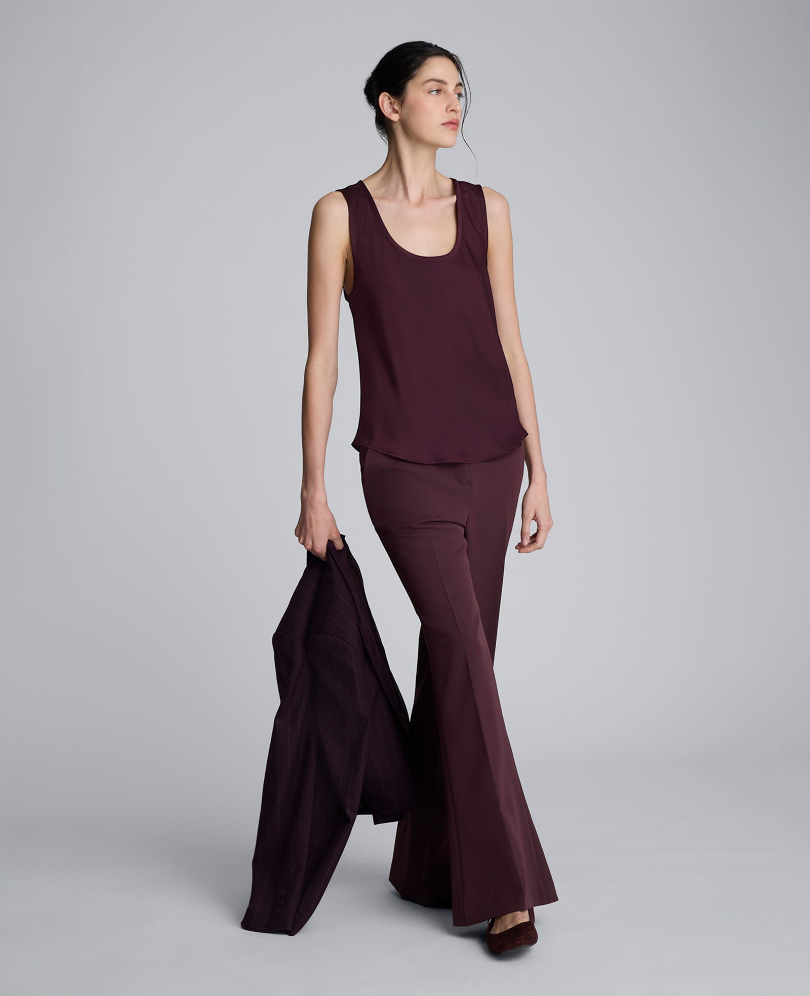 Luxe Twill Flare Leg Pant