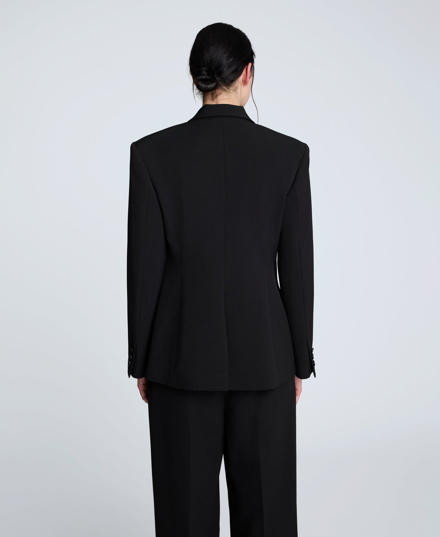 Luxe Twill Slim One Button Jacket