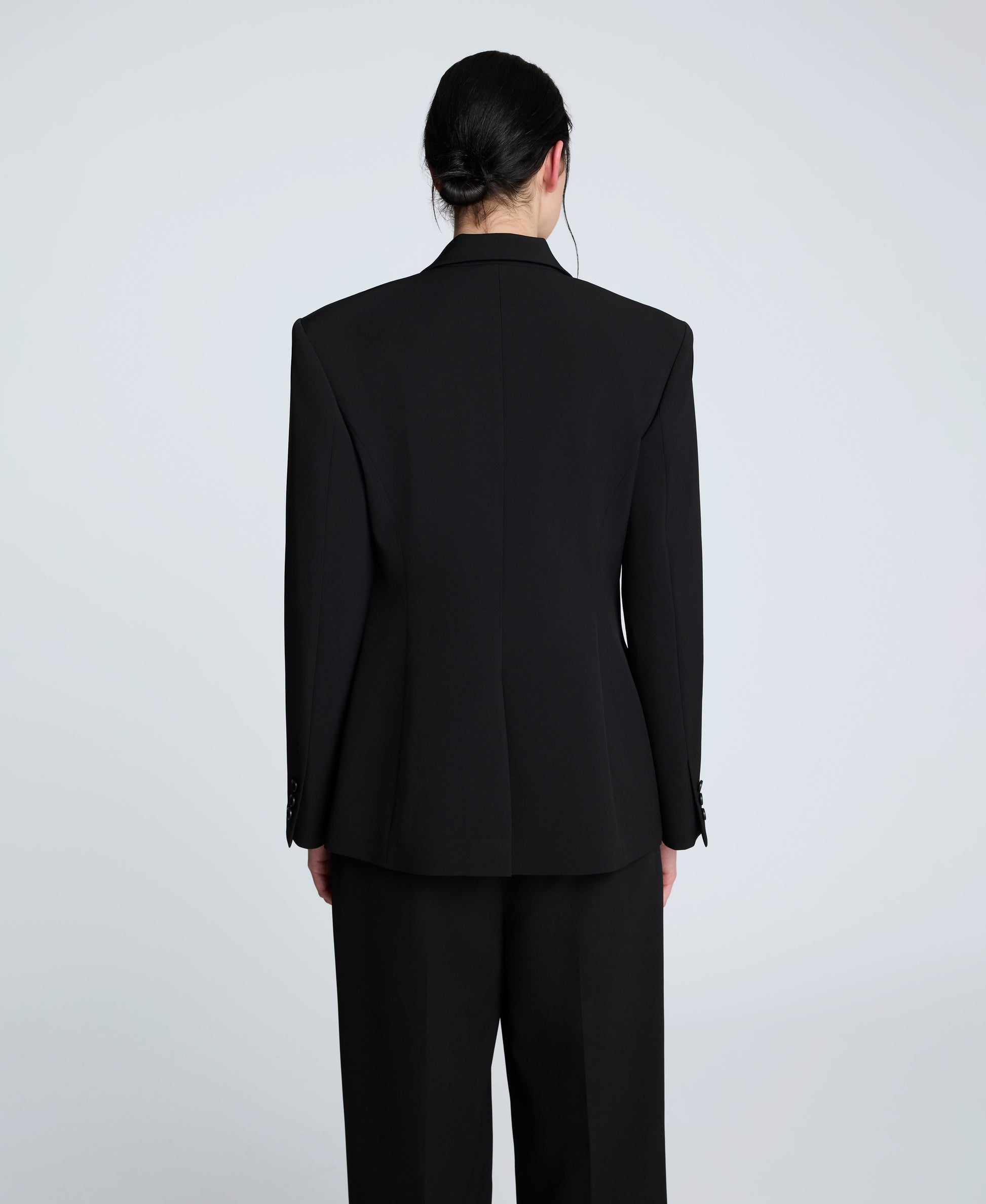 Luxe Twill Slim One Button Jacket