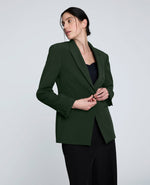 Slim One Button Jacket with Peak Lapel
