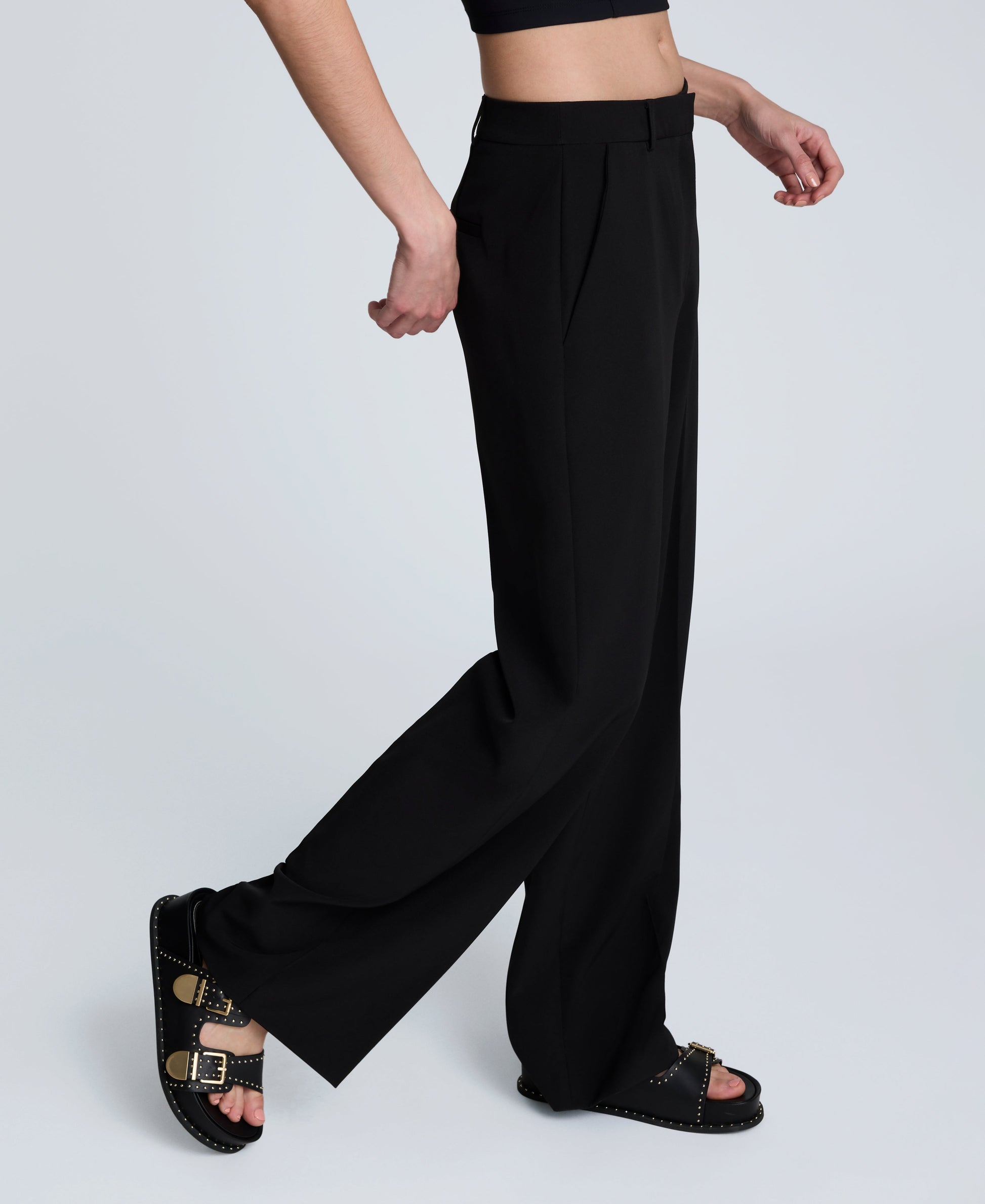 Luxe Twill Wide Leg Pant