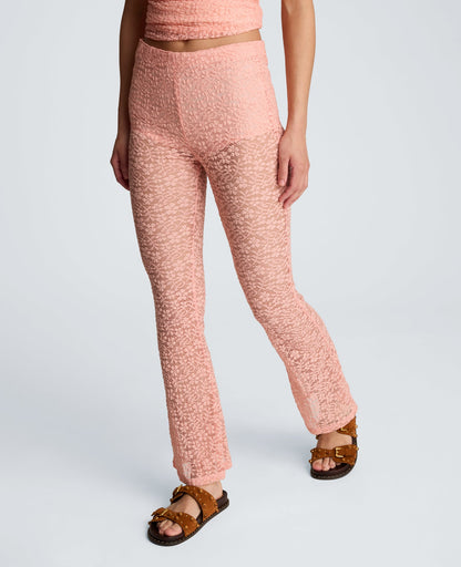 Stretch Lace Pull On Flare Pant with Inner Short
