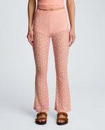 Stretch Lace Pull On Flare Pant with Inner Short