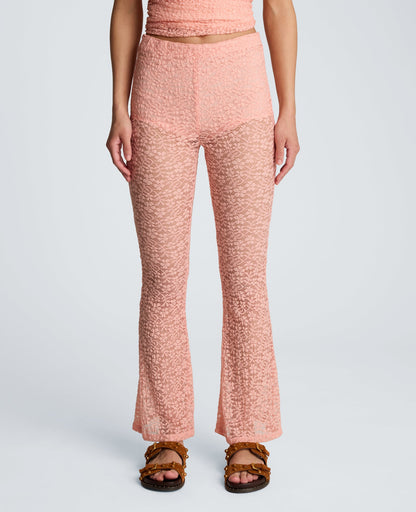 Stretch Lace Pull On Flare Pant with Inner Short