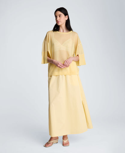 Pull On Maxi Skirt with Side Slits