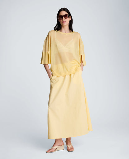 Pull On Maxi Skirt with Side Slits