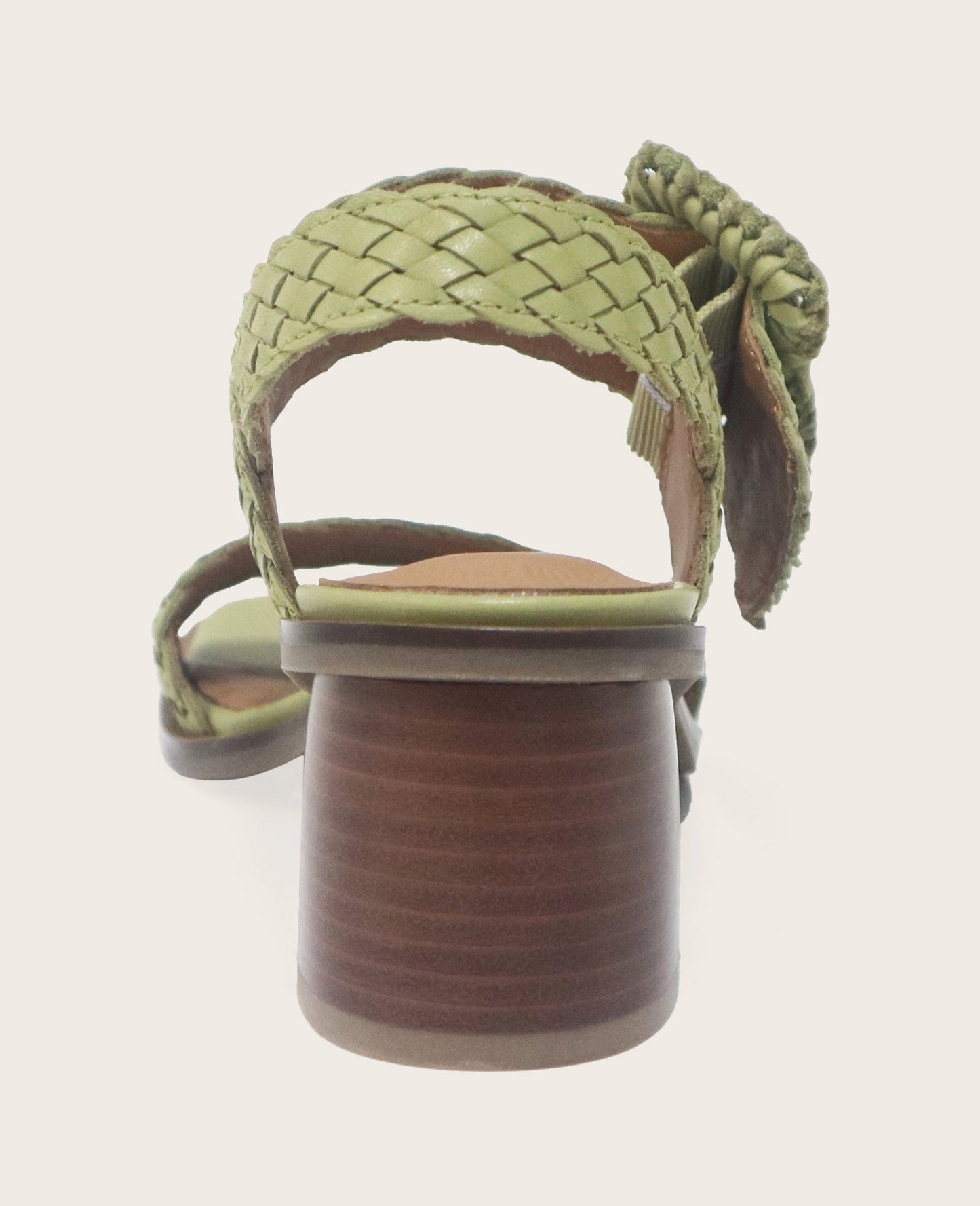 GENTLE SOULS - Madylyn Woven Leather Heel Sandal