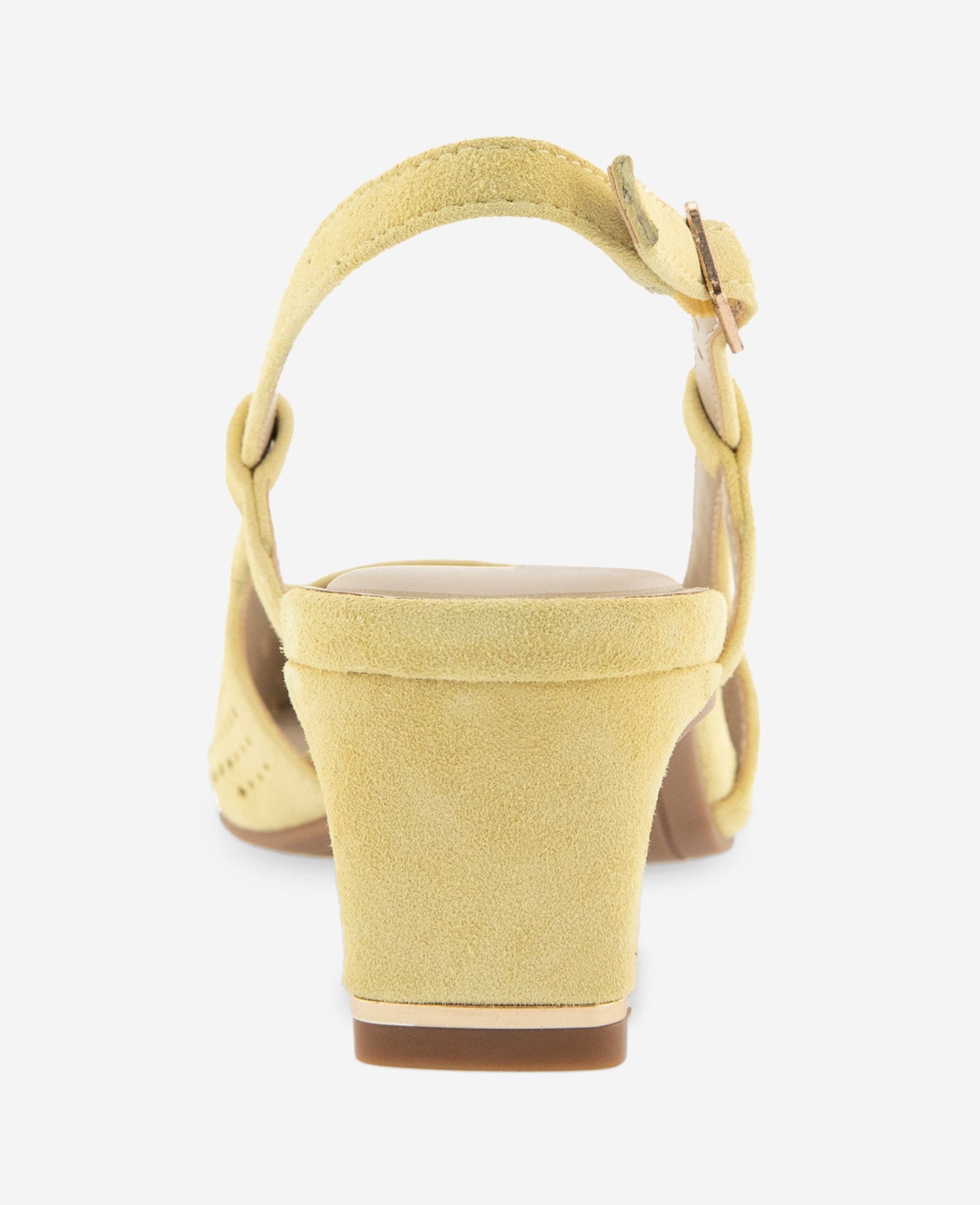 Marbella Perforated Suede Slingback Heel