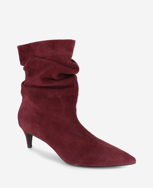 Marsha Suede Kitten Heel Bootie