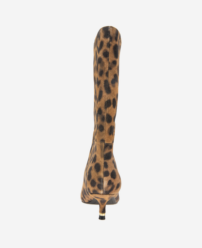 Meryl Suede Leopard Bootie