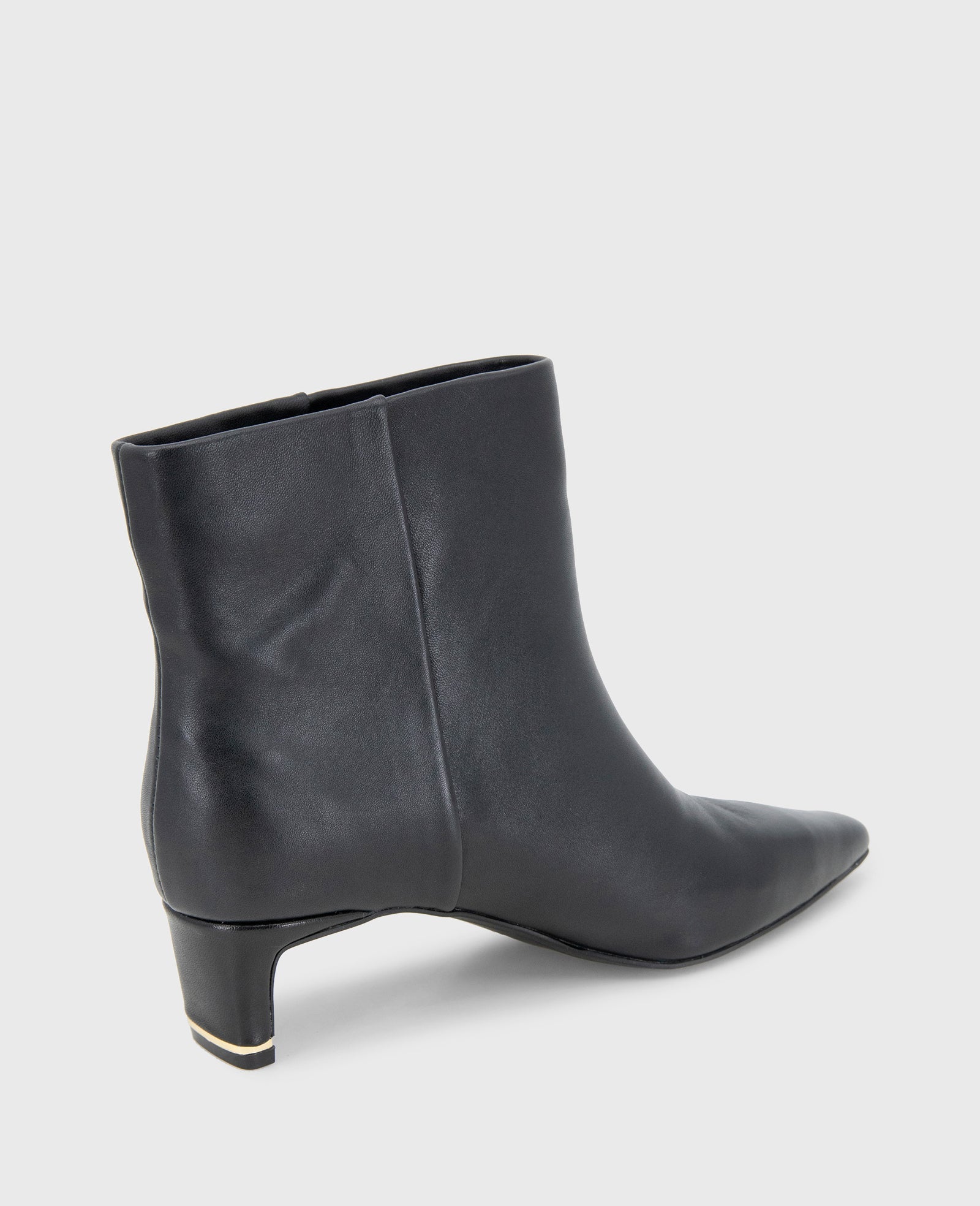 Miranda Leather Heel Bootie