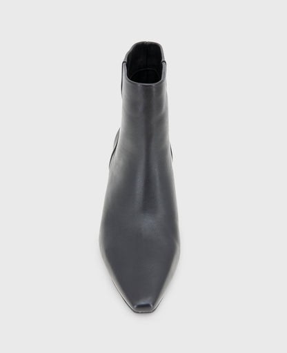 Miranda Leather Heel Bootie