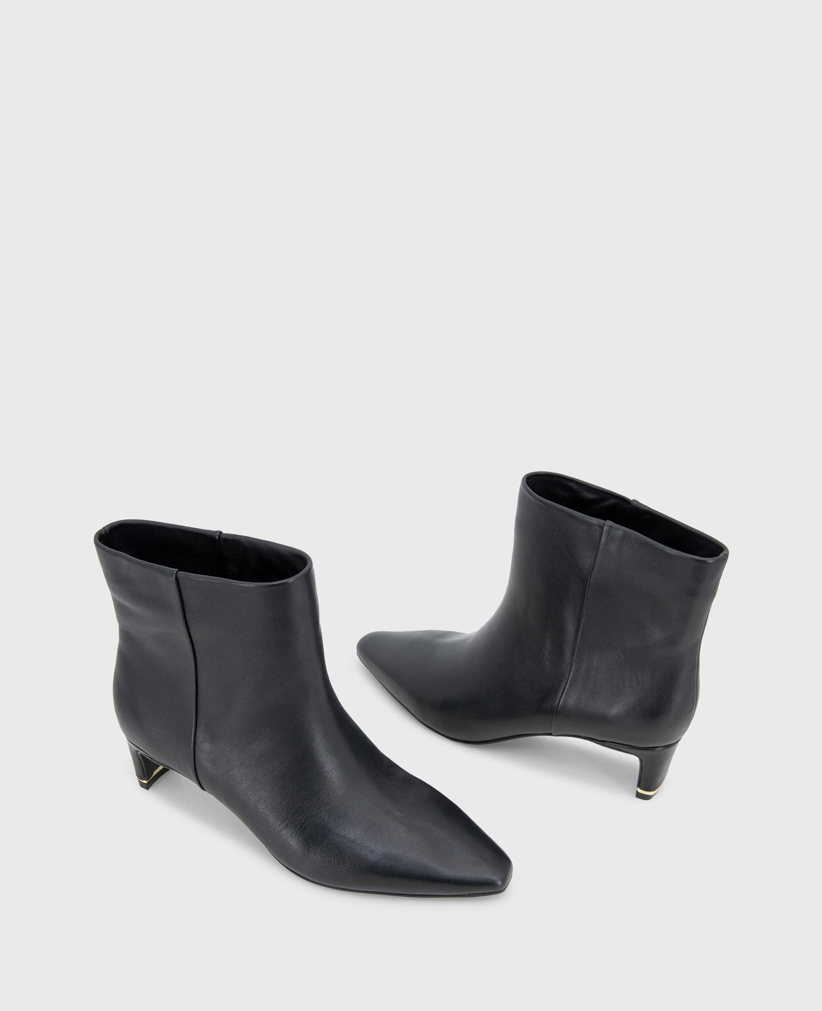 Miranda Leather Heel Bootie