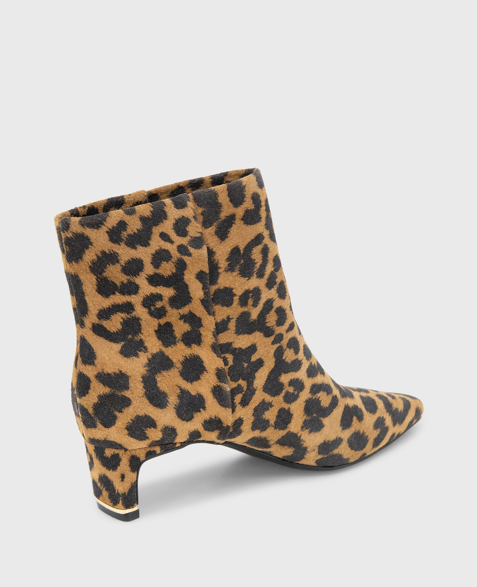 Miranda Suede Leopard Heel Bootie