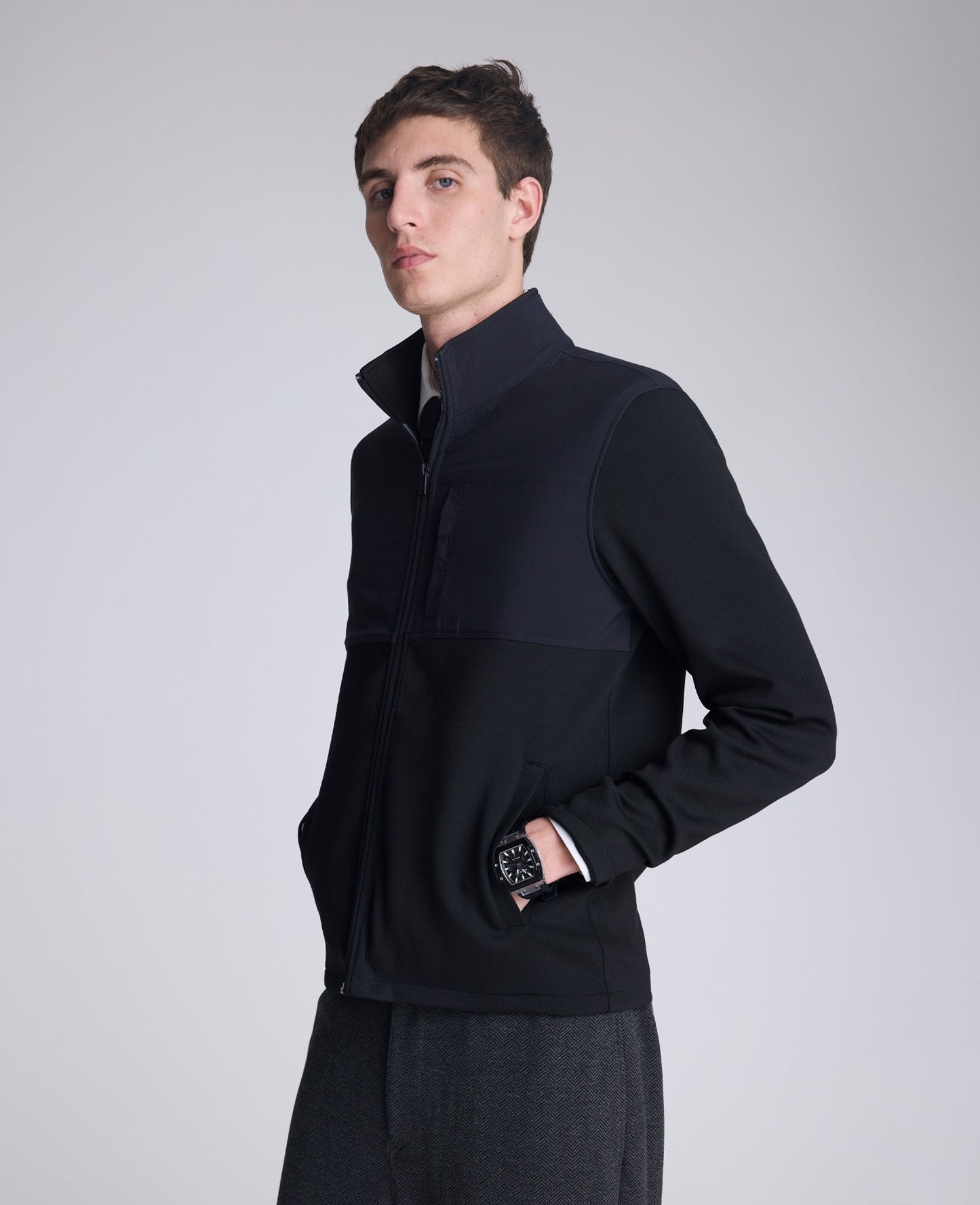 Mock Neck Full Zip Jacket