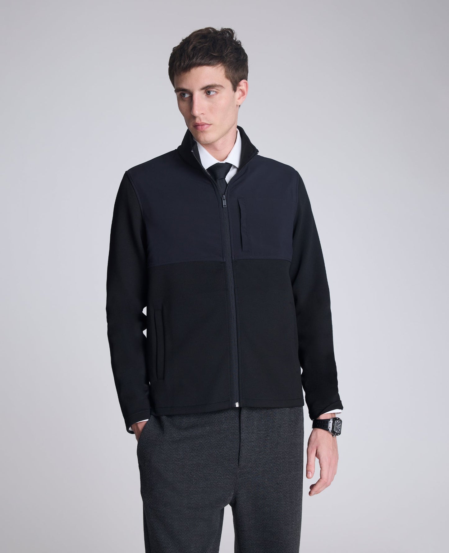 Mock Neck Full Zip Jacket