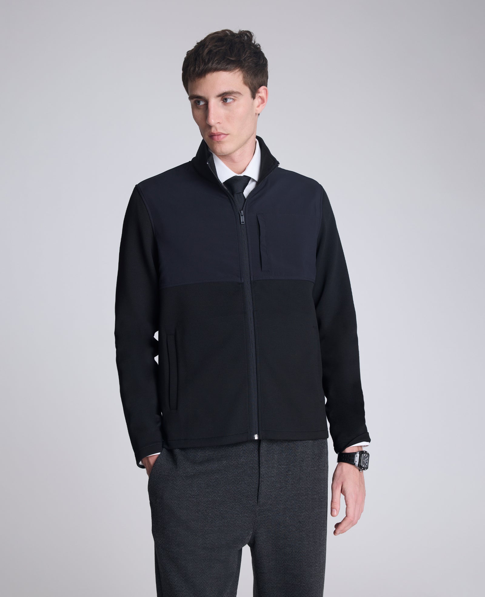 Mock Neck Full Zip Jacket