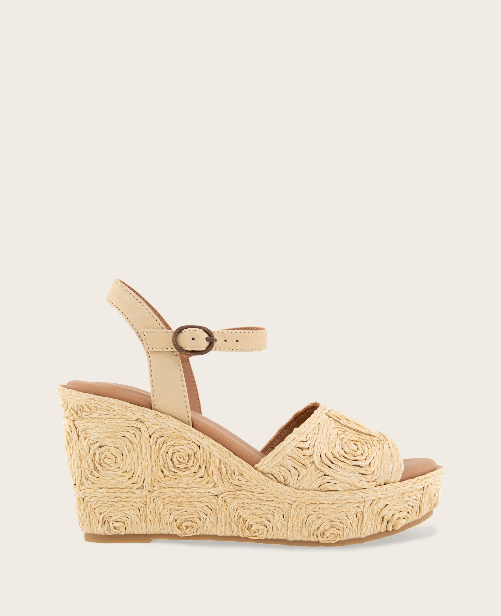 GENTLE SOULS - Nevio Raffia Platform Wedge