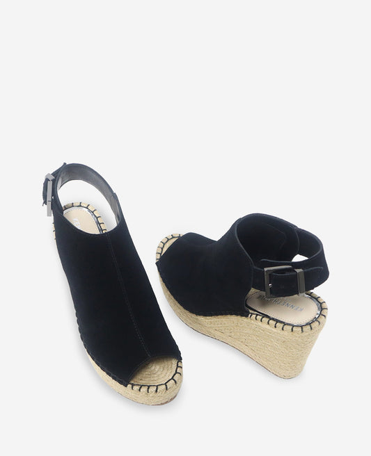 Olivia Suede Espadrille Wedge Sandal