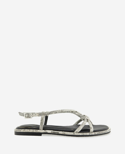 Paria Embossed Knot Detail Sandal