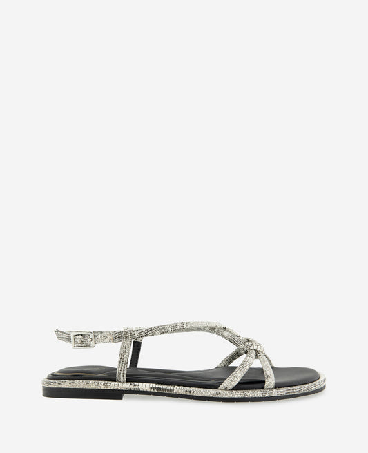Paria Embossed Knot Detail Sandal