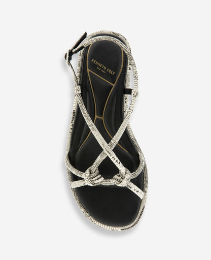 Paria Embossed Knot Detail Sandal