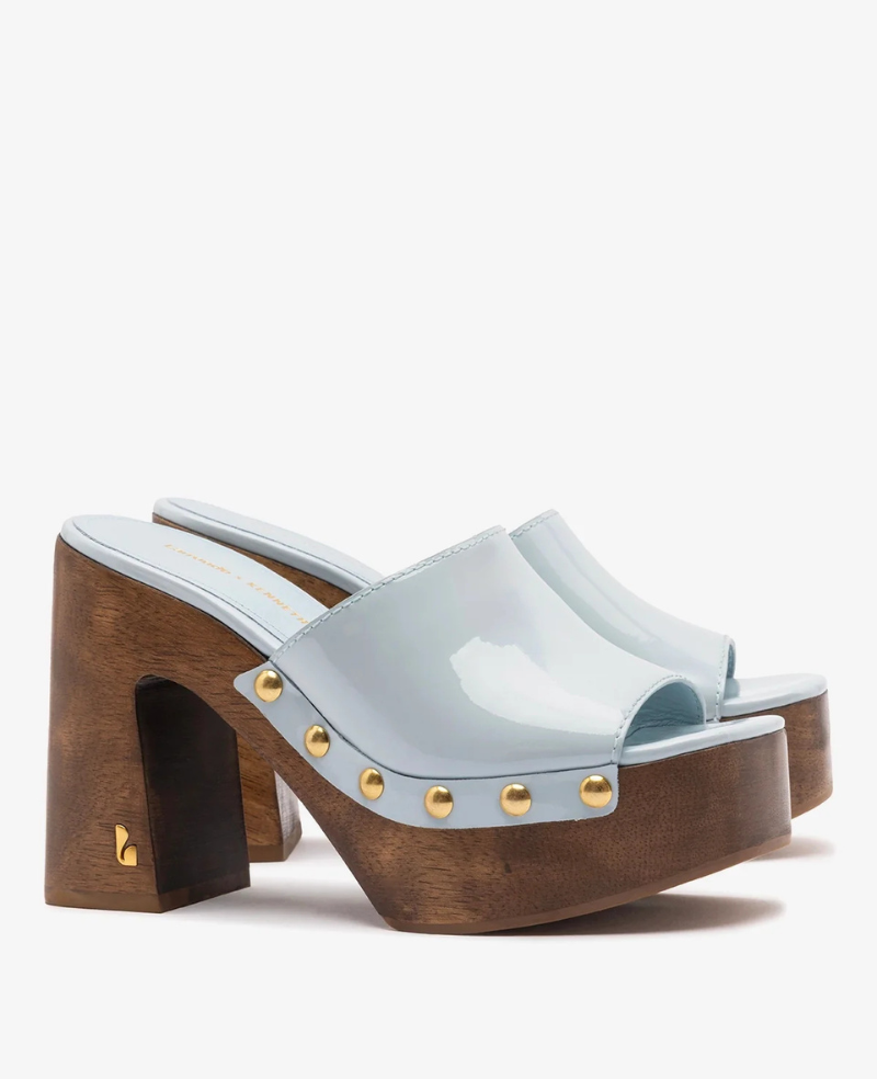Larroudé x Kenneth Cole: Mule Maya Patent Leather