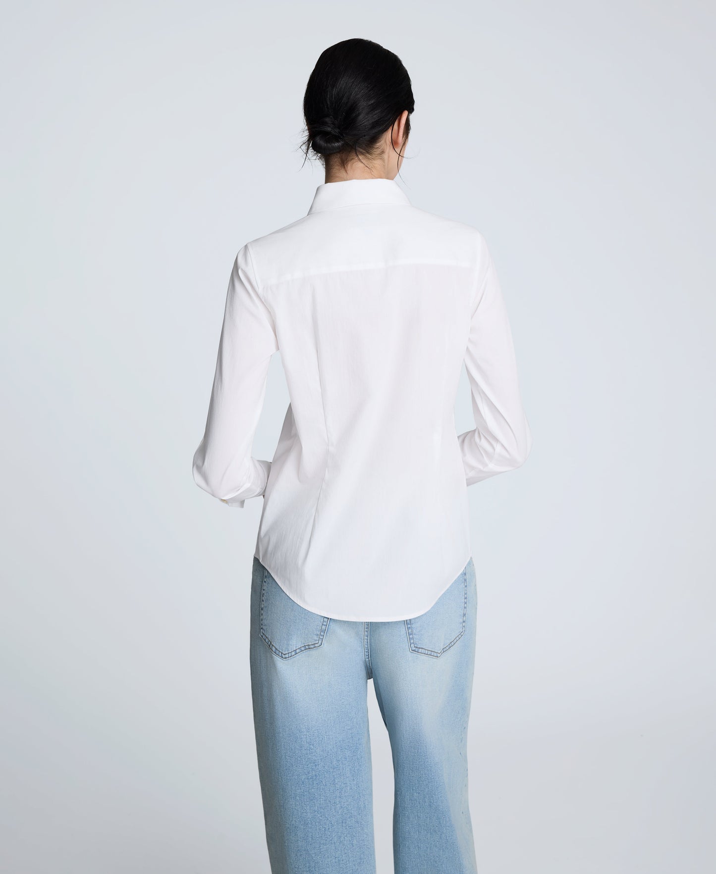 Poplin Button Front Shirt