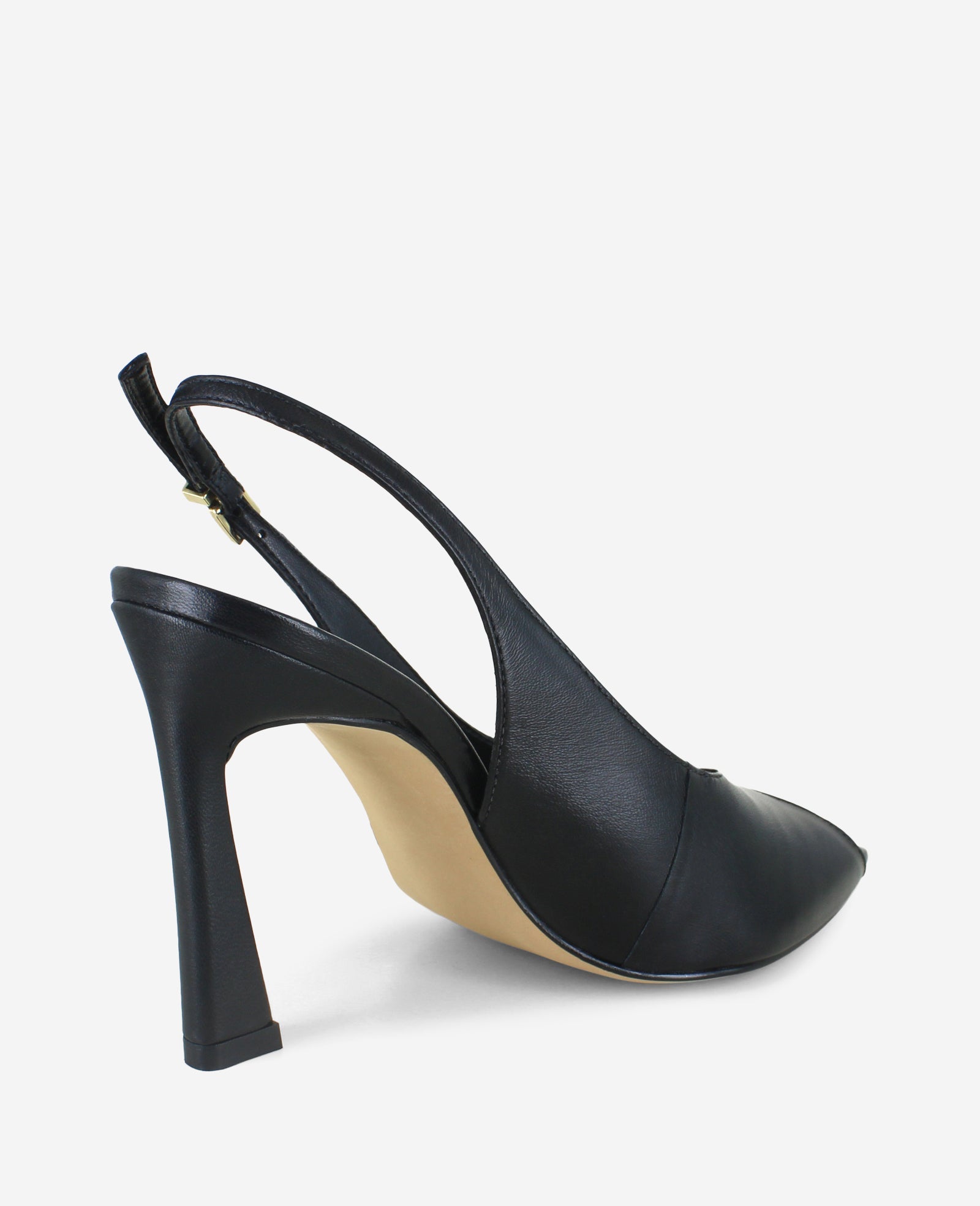 Priya Leather Peep Toe Slingback Heel