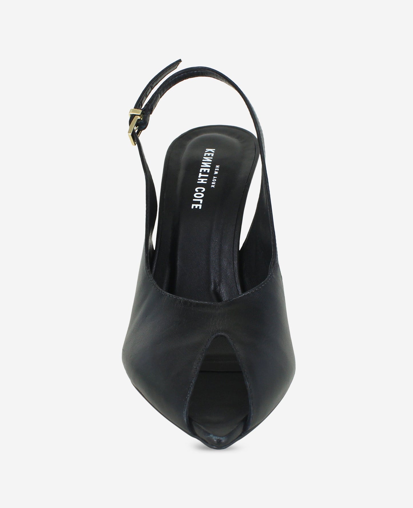 Priya Leather Peep Toe Slingback Heel