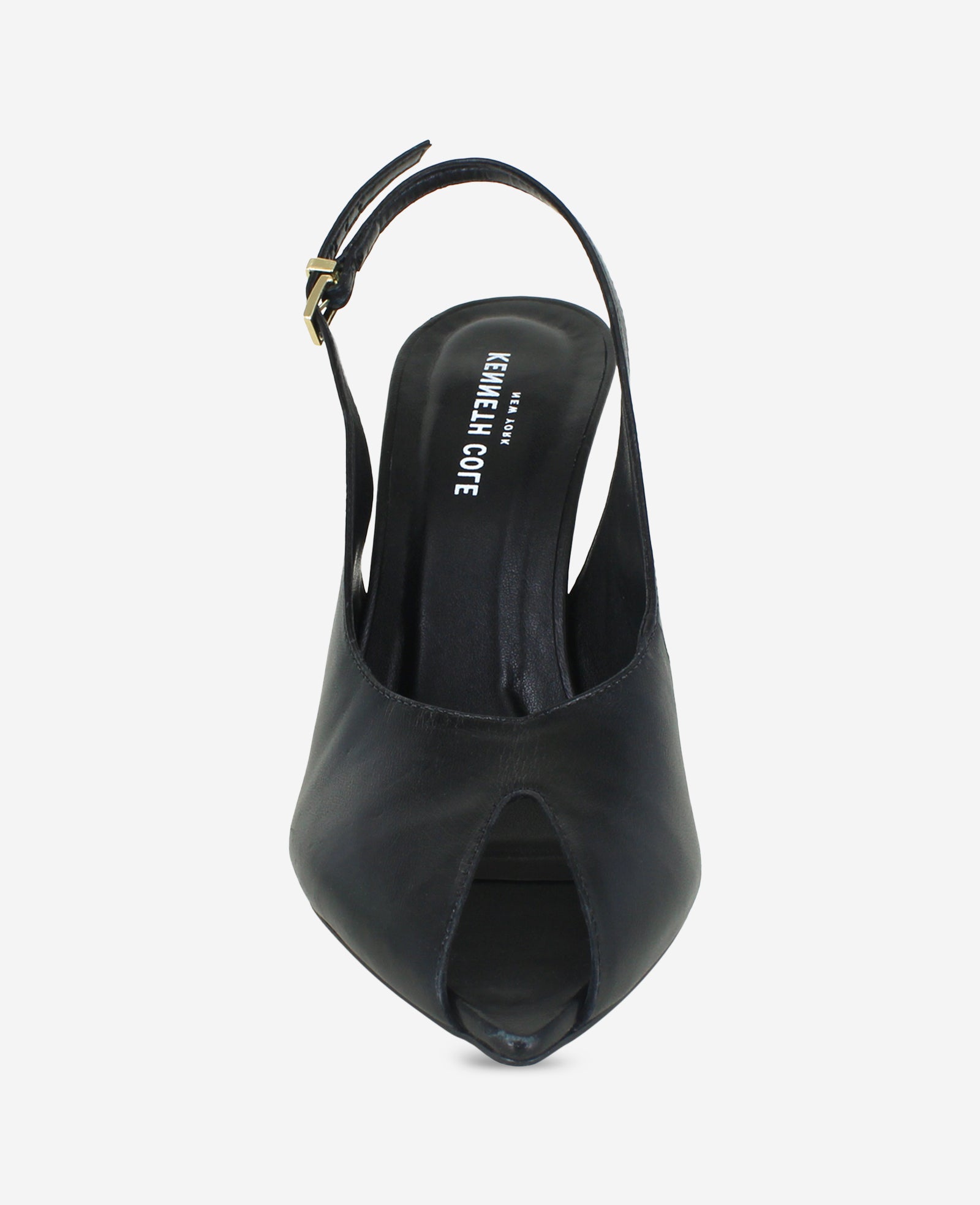 Priya Leather Peep Toe Slingback Heel