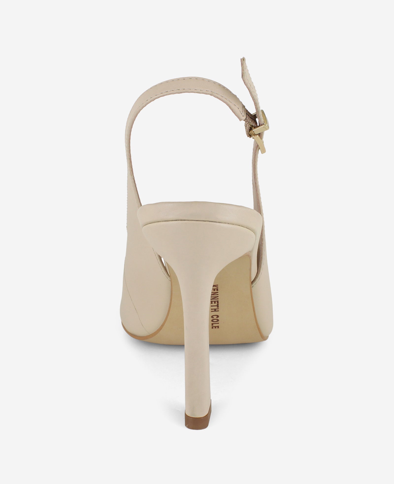 Priya Leather Peep-Toe Slingback Heel