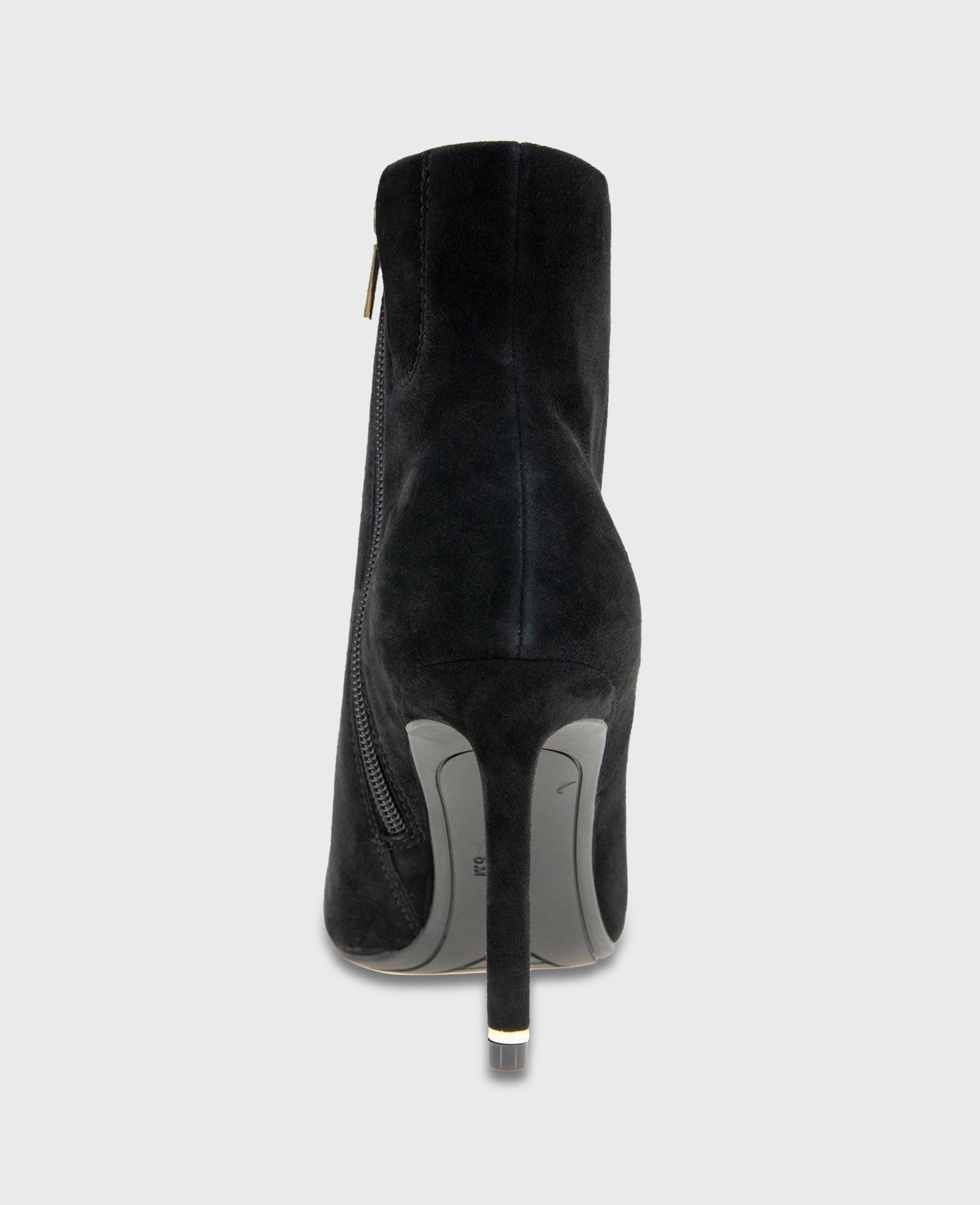 Quincy Suede Heel Ankle Bootie