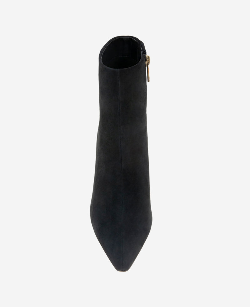 Quincy Suede Heel Ankle Bootie