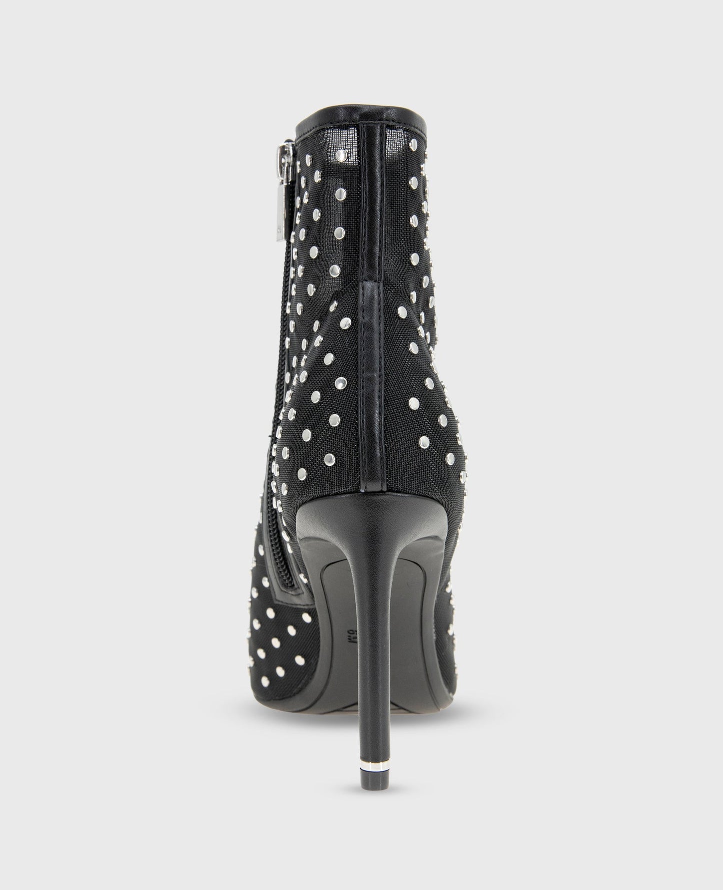 Quincy Mesh Micro Stud Heel Ankle Bootie