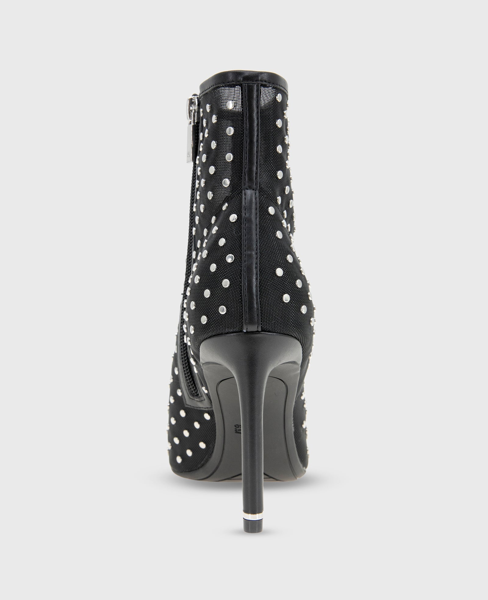 Quincy Mesh Micro Stud Heel Ankle Bootie