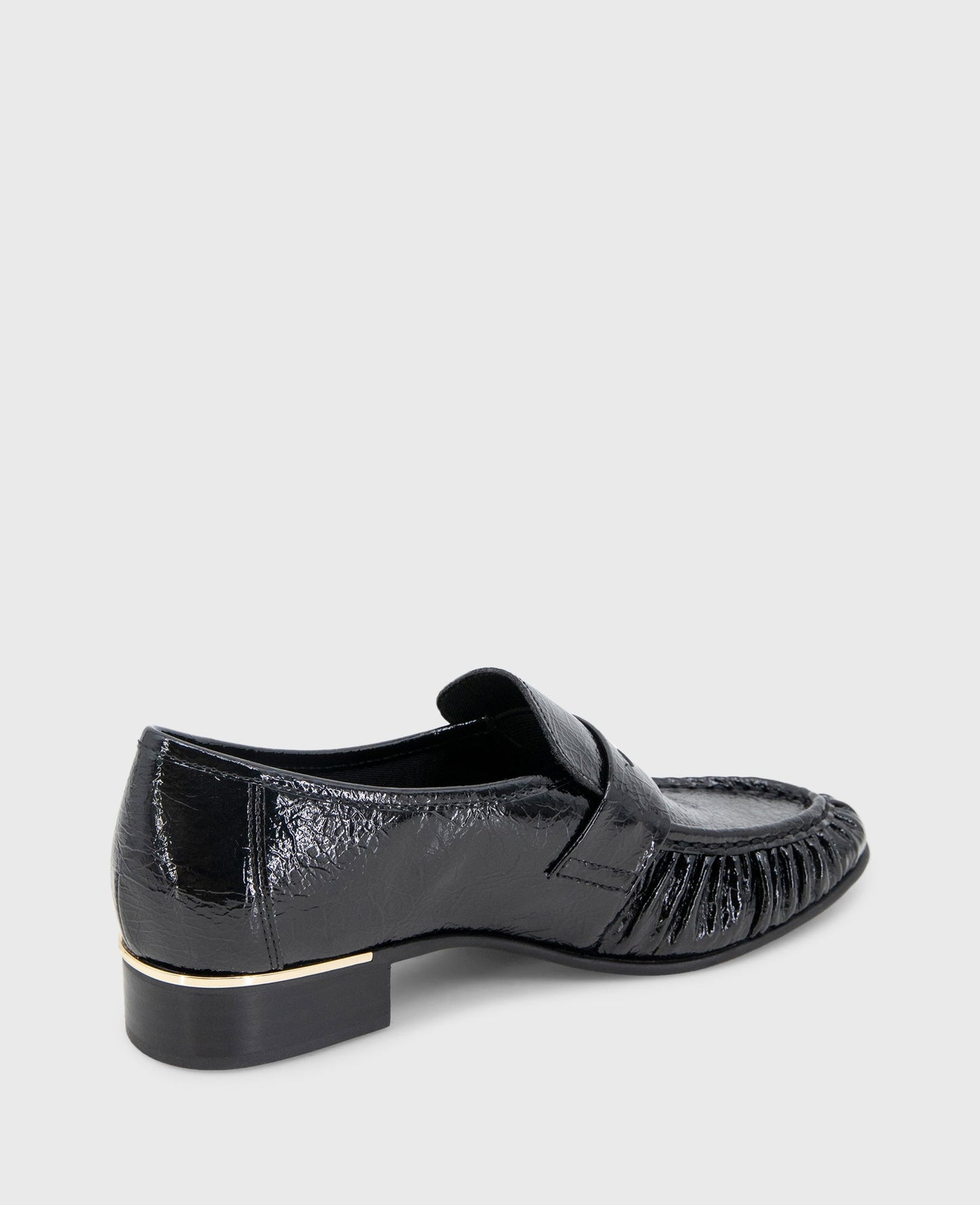 Reece Crinkle Patent Penny Loafer