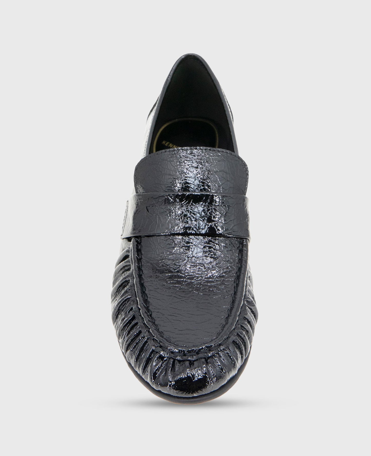 Reece Crinkle Patent Penny Loafer