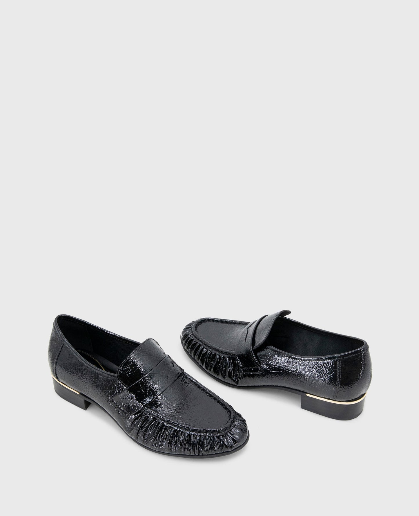 Reece Crinkle Patent Penny Loafer