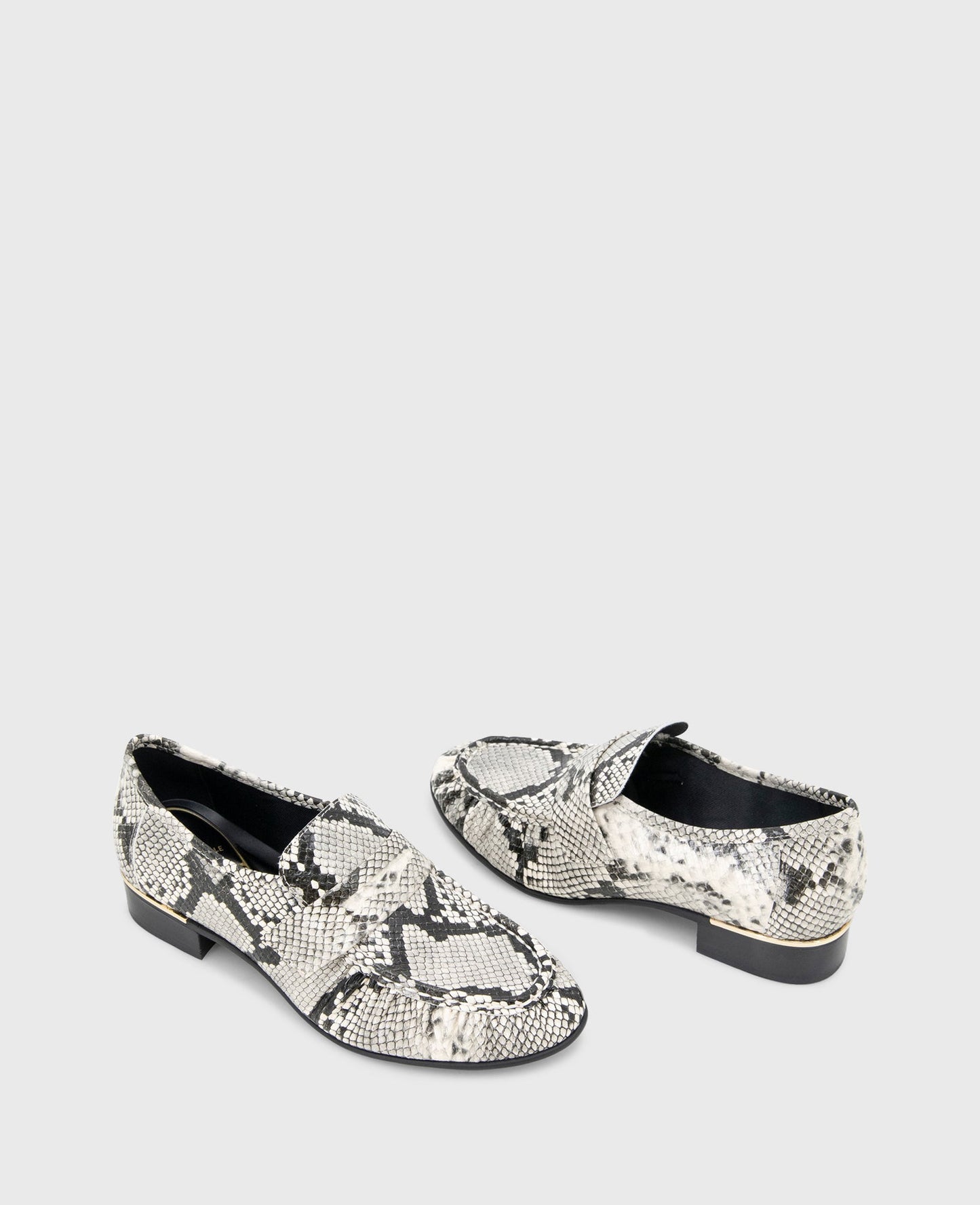 Reece Embossed Snake Penny Loafer