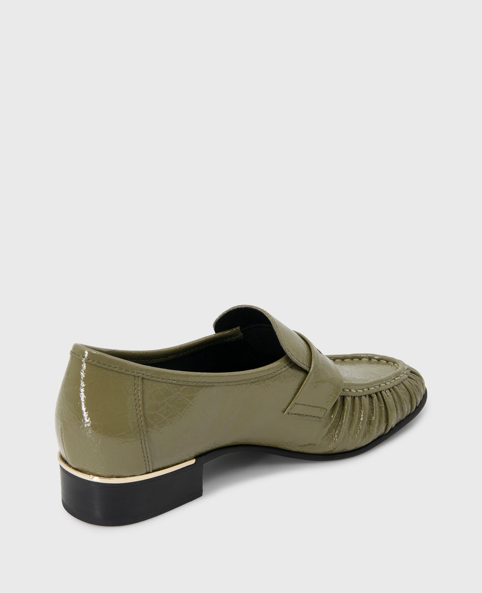 Reece Crinkle Patent Penny Loafer