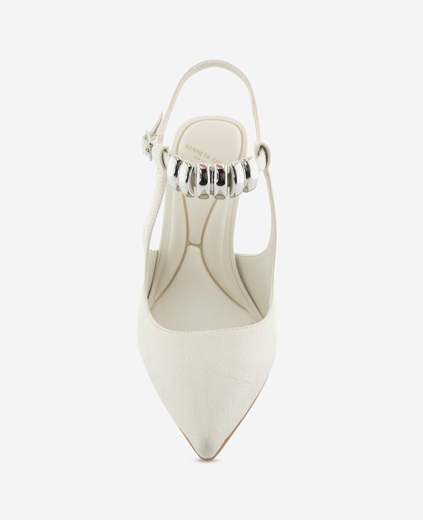 Romi Patent Hardware Ankle Slingback Heel