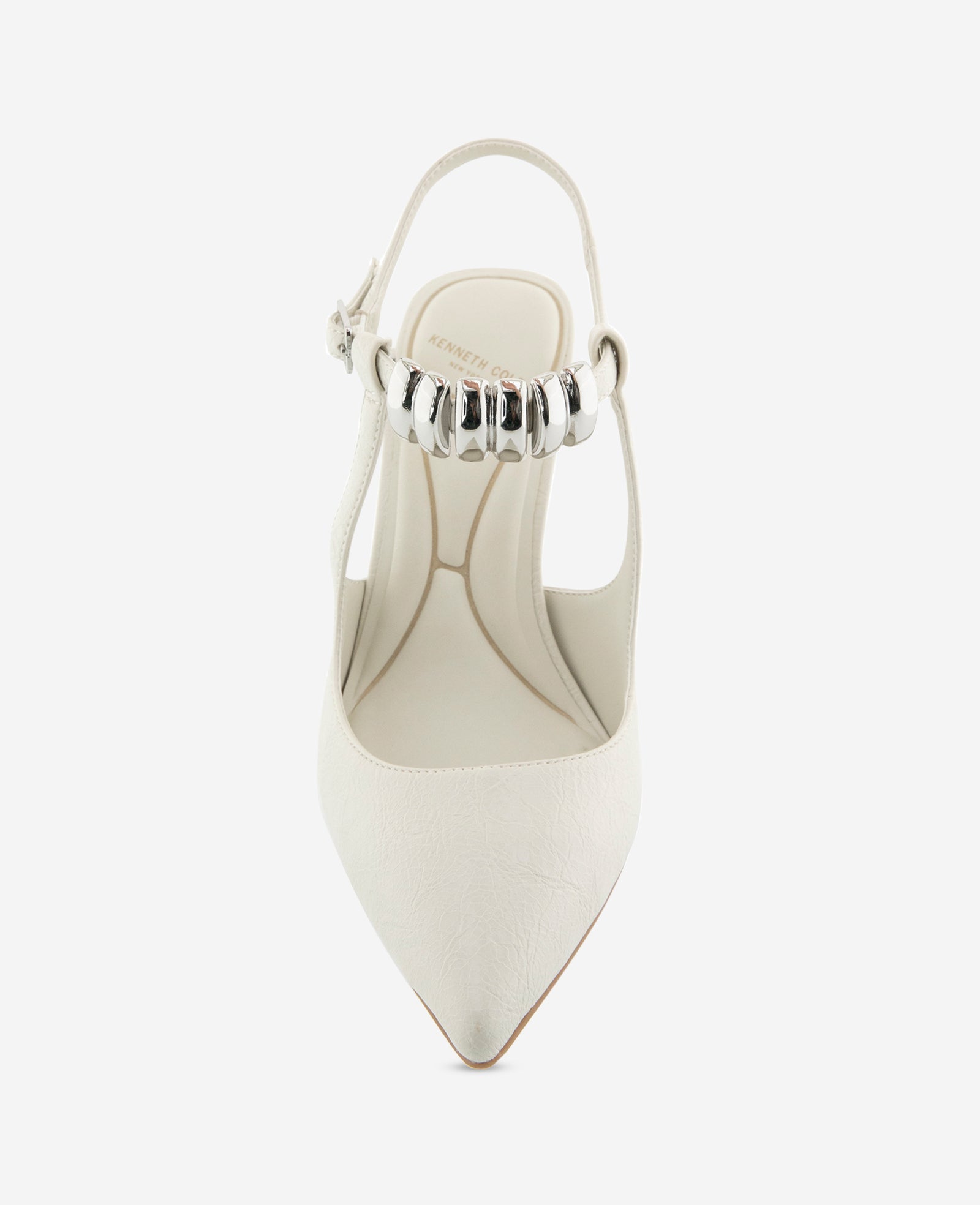 Romi Patent Hardware Ankle Slingback Heel