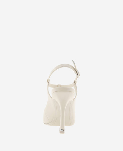 Romi T-Strap Leather Slingback Heel