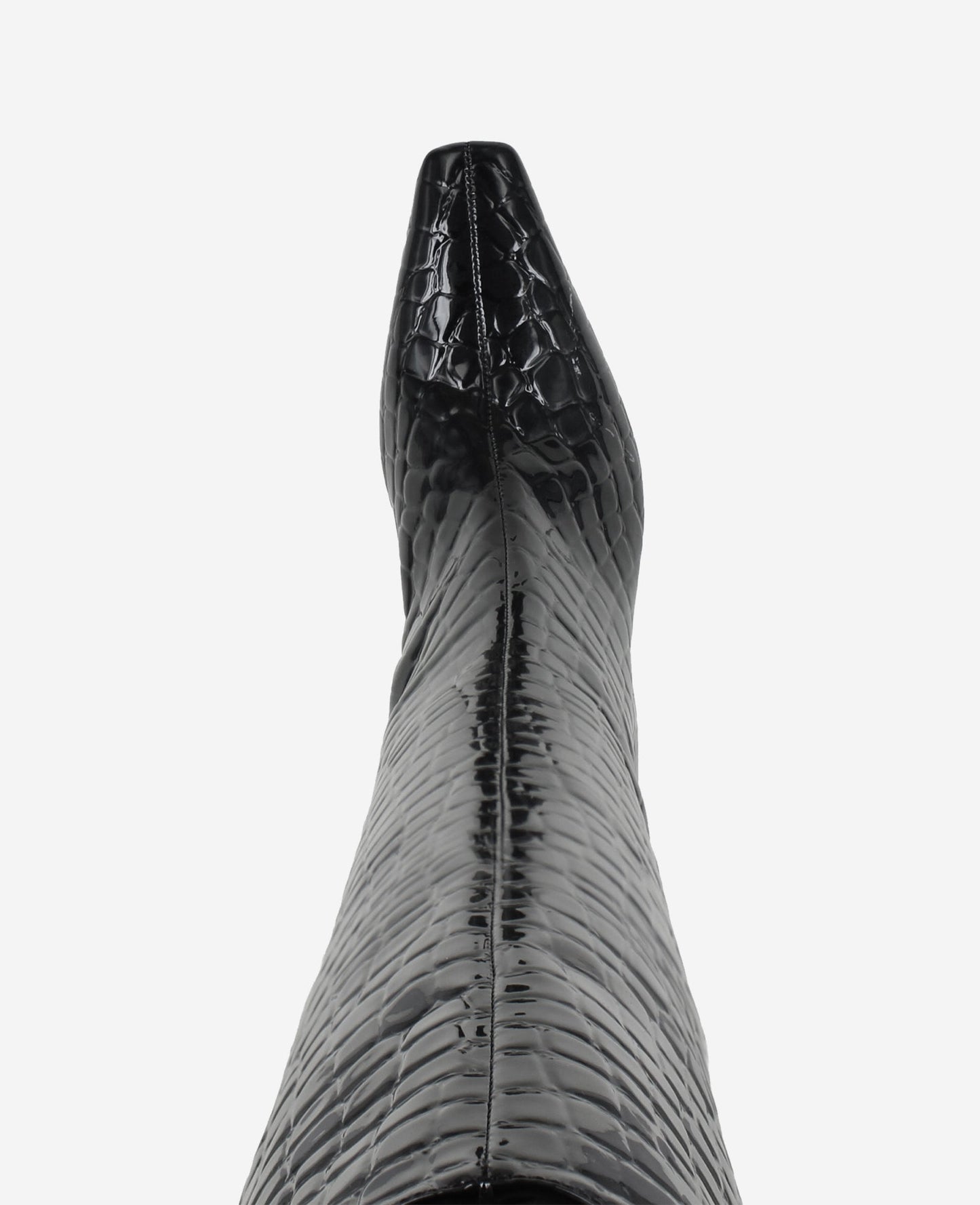 Rubia Croco Patent Tall Heel Boot