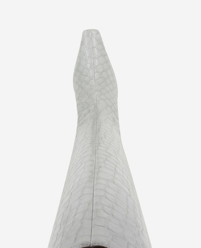 Rubia Croco Patent Tall Heel Boot