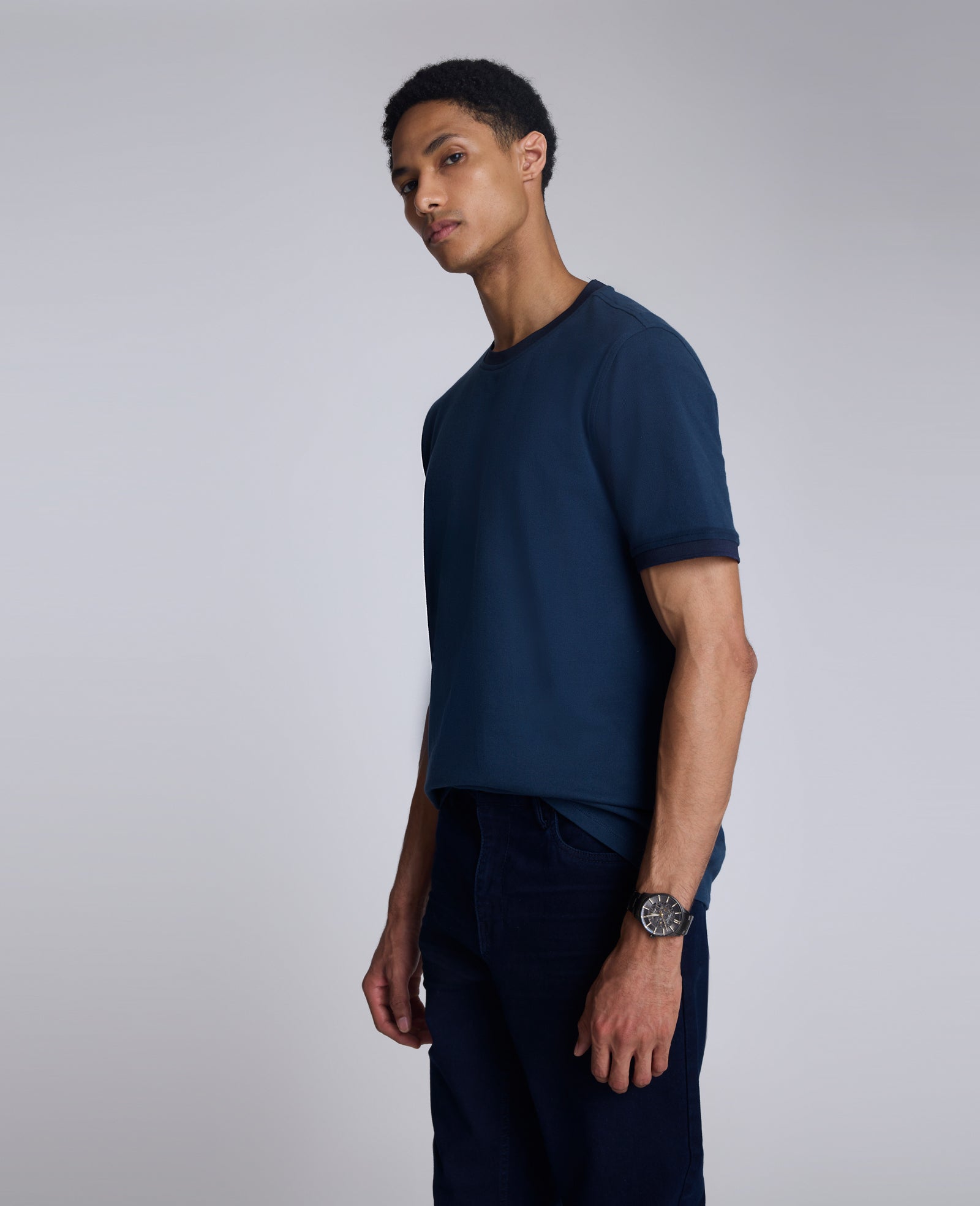 Ribbed Crewneck Tee