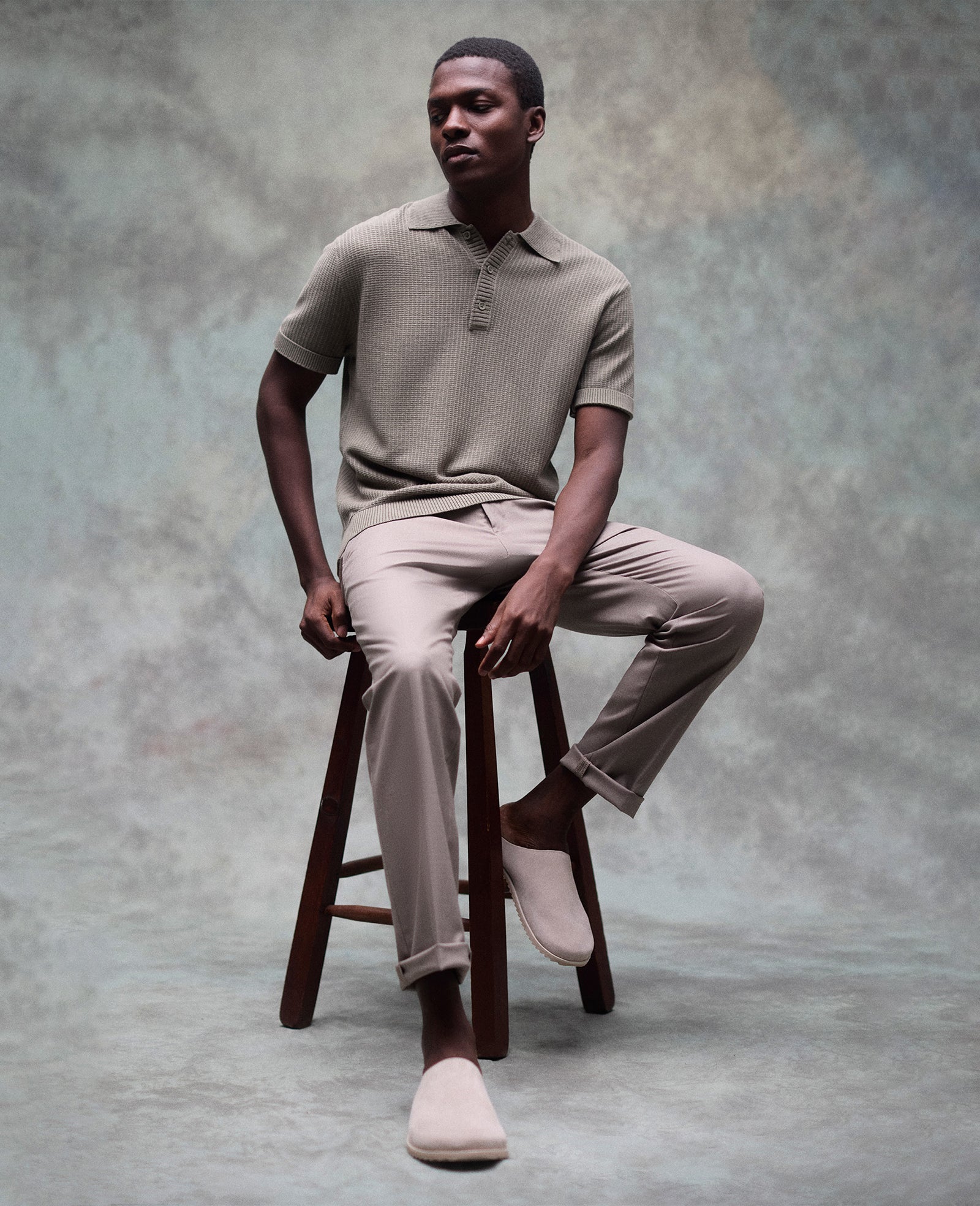 Slim-Fit Stretch Twill Dress Pant